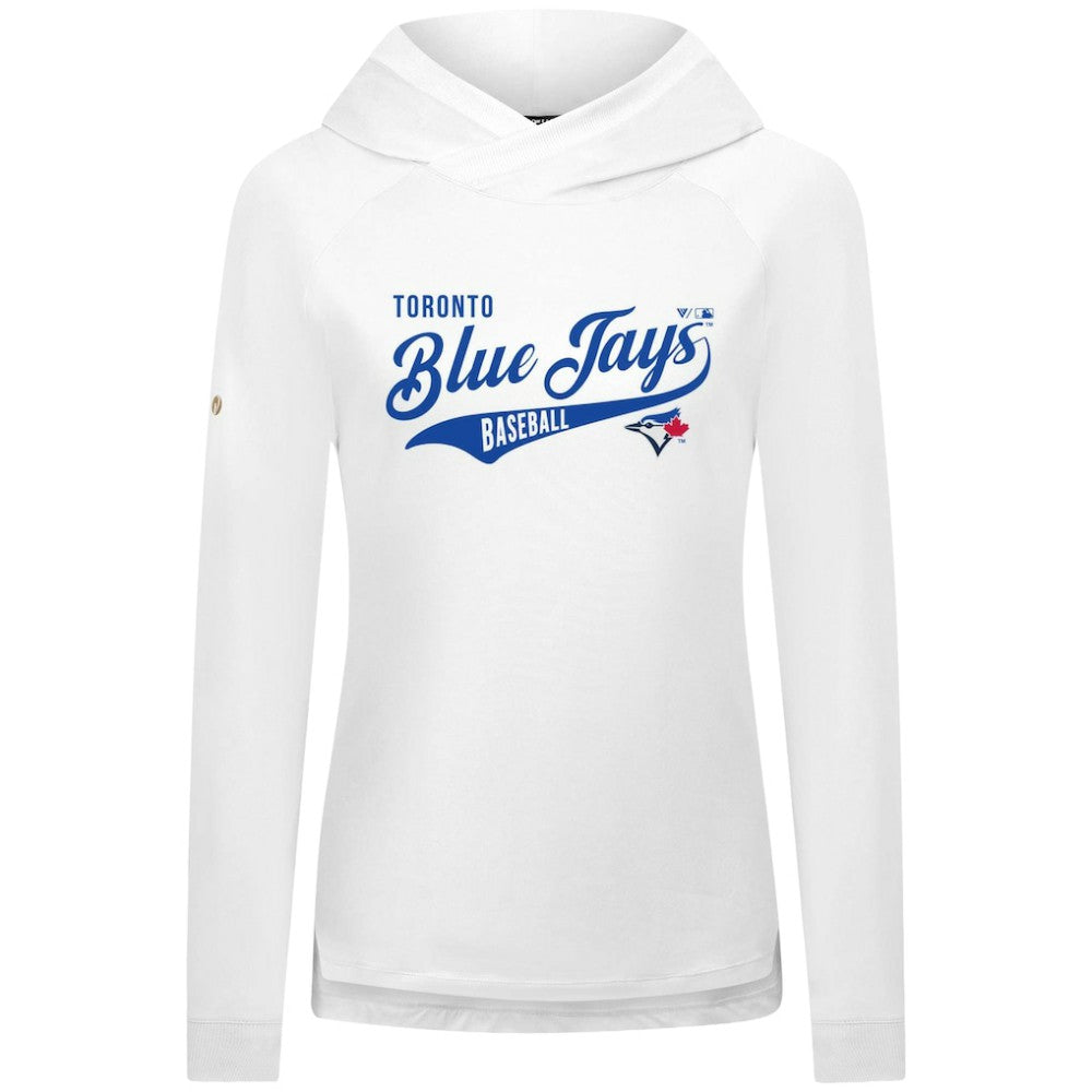Toronto Blue Jays Levelwear Women's Slender Glide Raglan Hoodie Discount