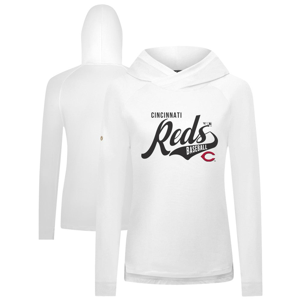 Cincinnati Reds Levelwear Women's Slender Glide Raglan Hoodie Sale