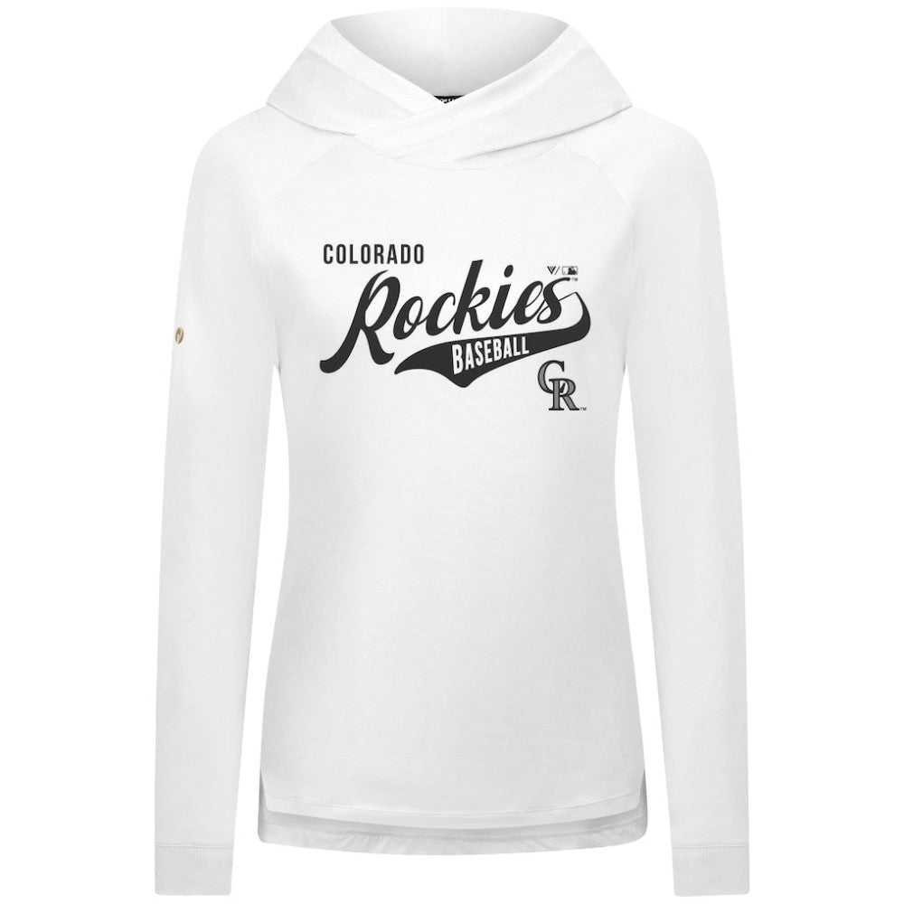 Colorado Rockies Levelwear Women's Slender Glide Raglan Hoodie Sale