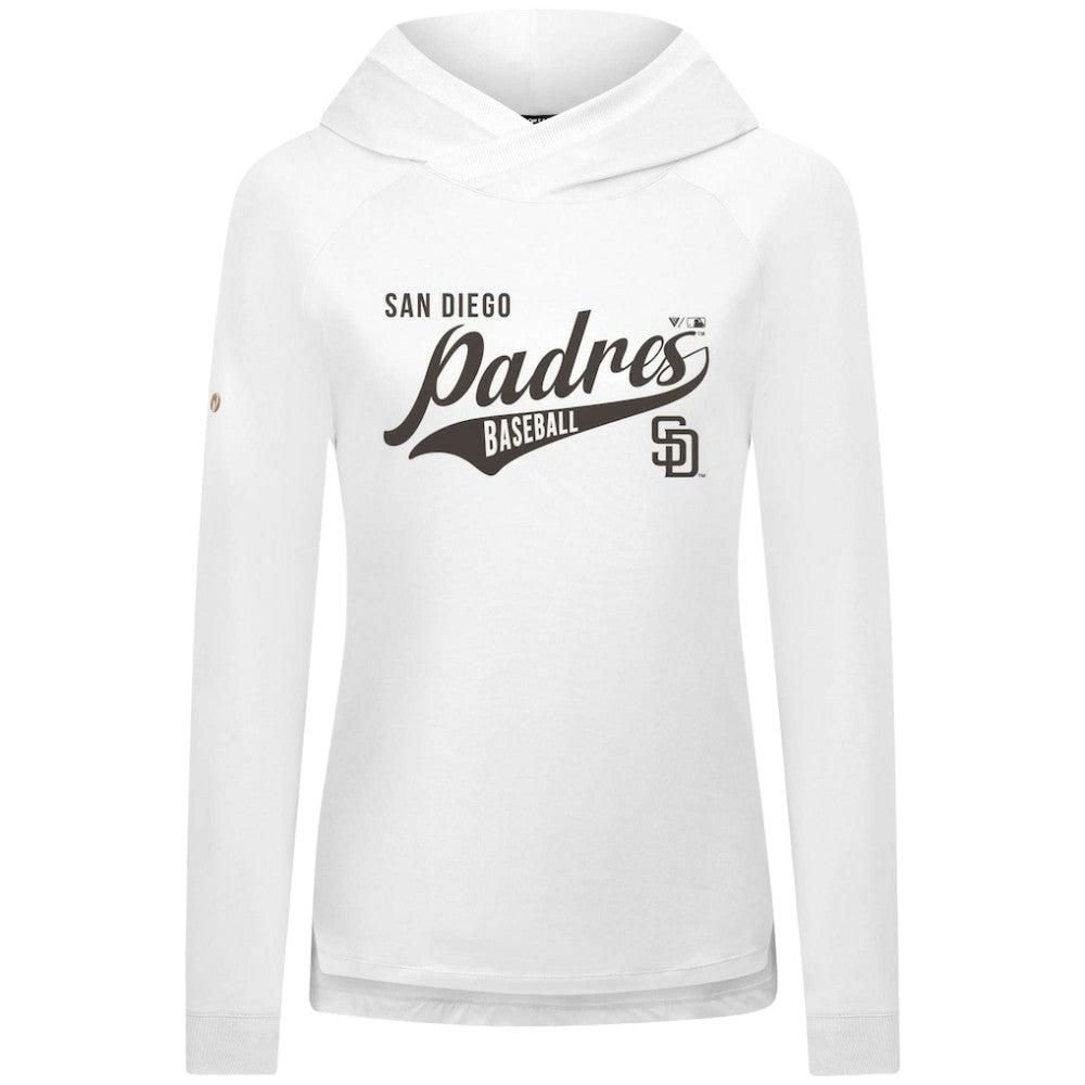 San Diego Padres Levelwear Women's Slender Glide Raglan Hoodie Outlet