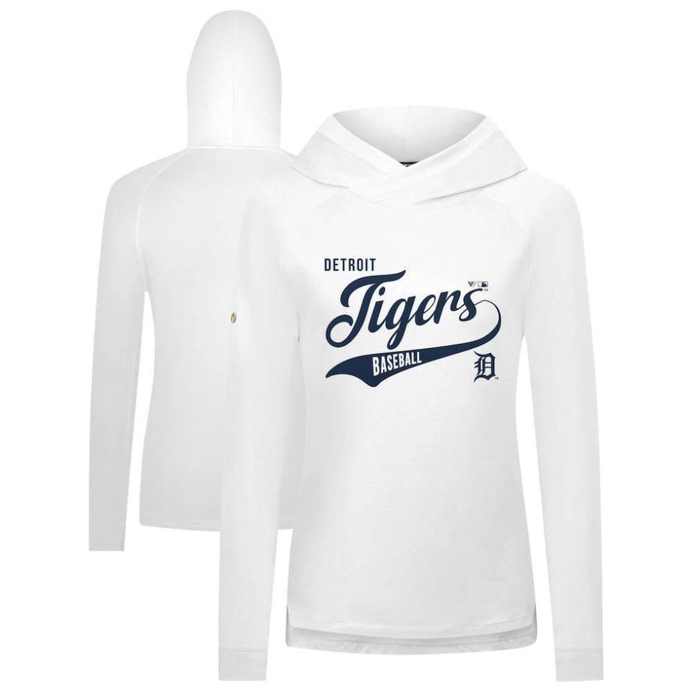Detroit Tigers Levelwear Women's Slender Glide Raglan Hoodie Outlet