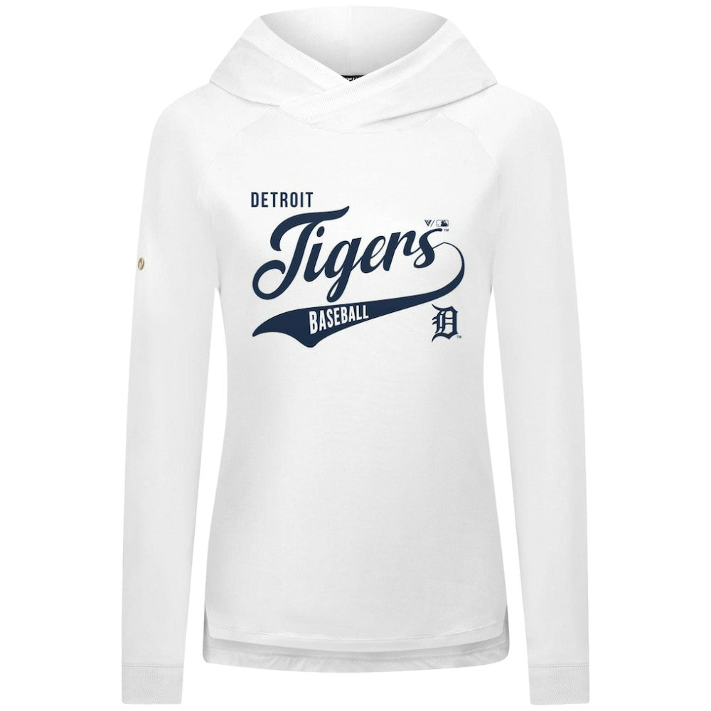 Detroit Tigers Levelwear Women's Slender Glide Raglan Hoodie Outlet