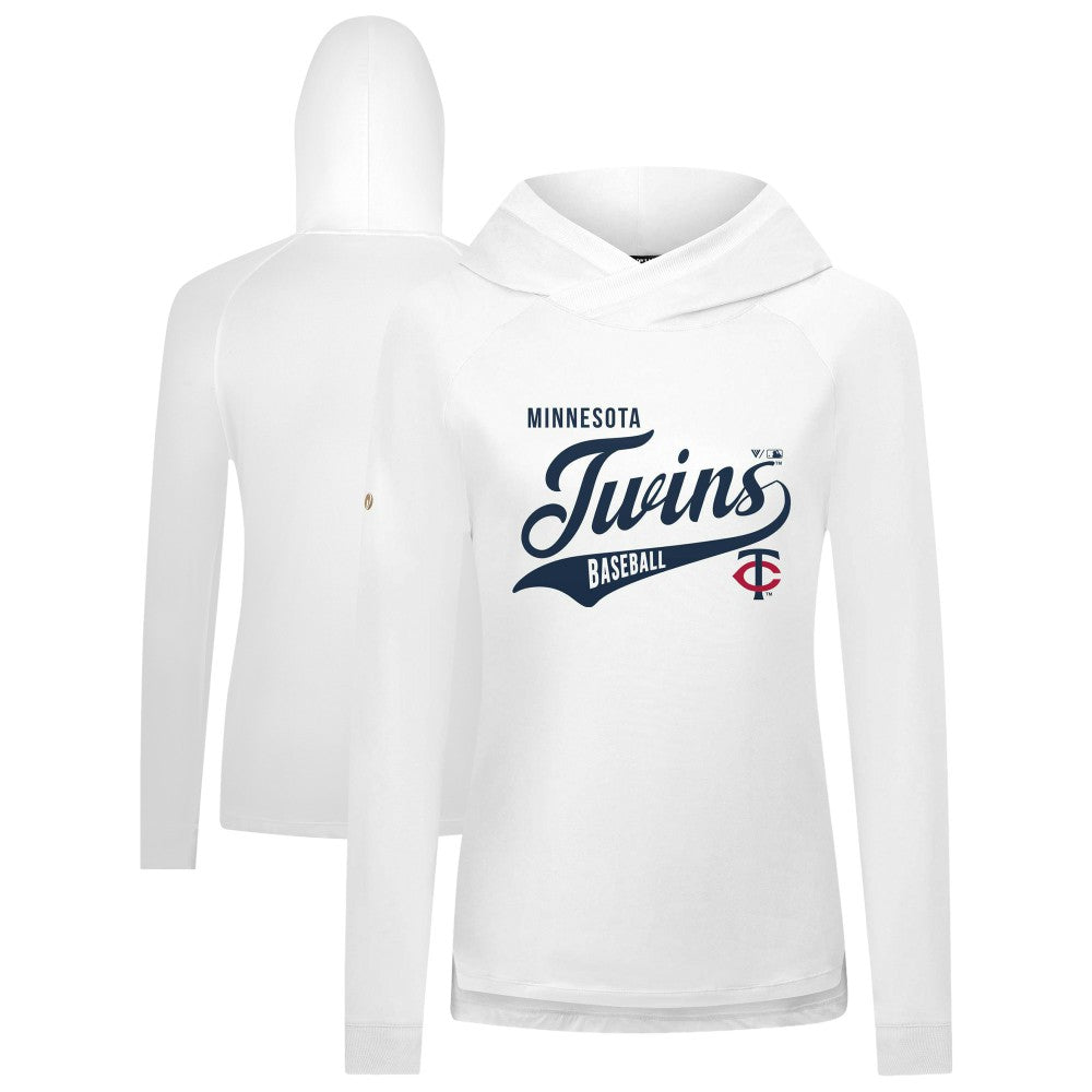 Minnesota Twins Levelwear Women's Slender Glide Raglan Hoodie Near Me