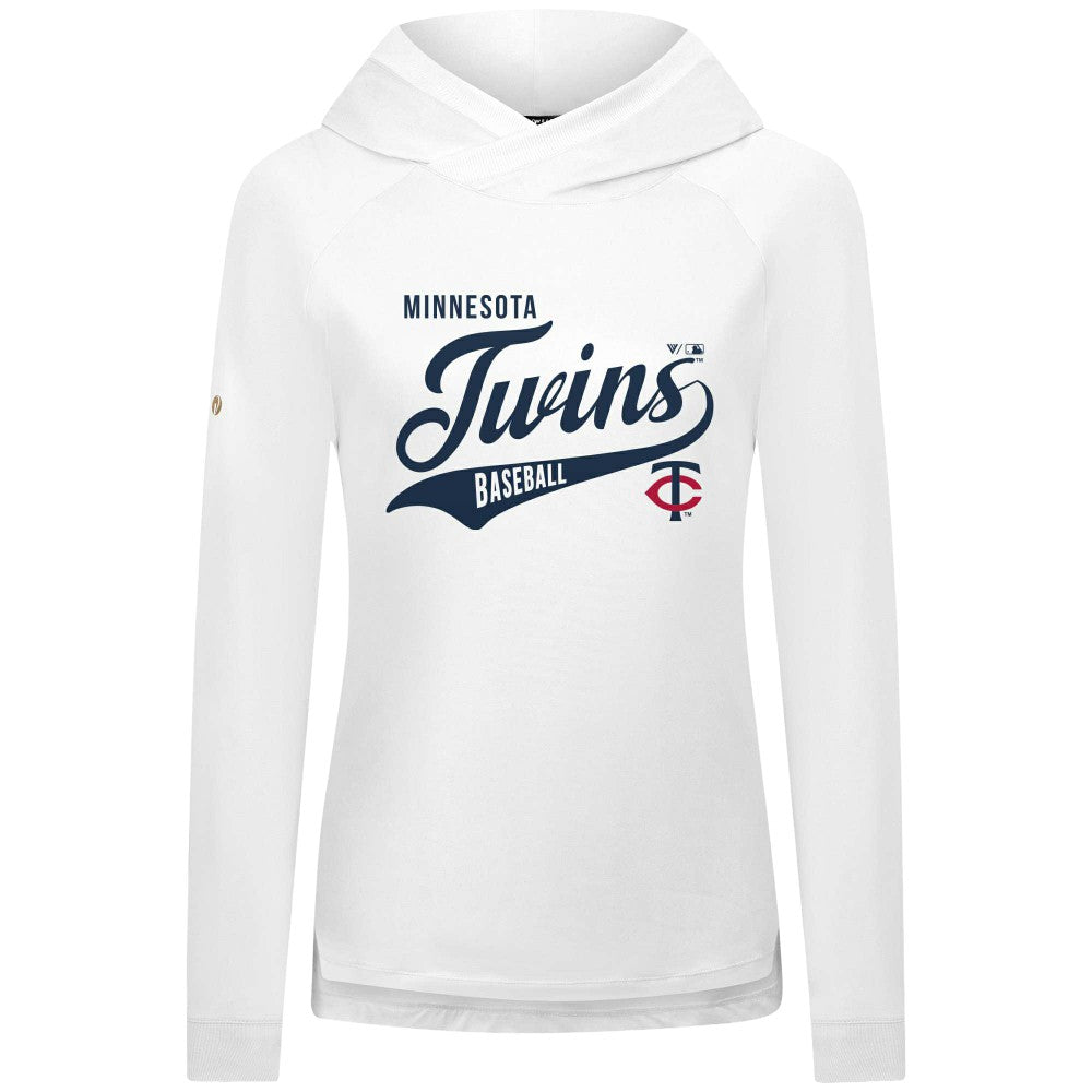 Minnesota Twins Levelwear Women's Slender Glide Raglan Hoodie Near Me