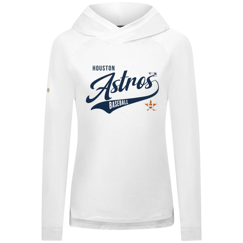 Houston Astros Levelwear Women's Slender Glide Raglan Hoodie Outlet