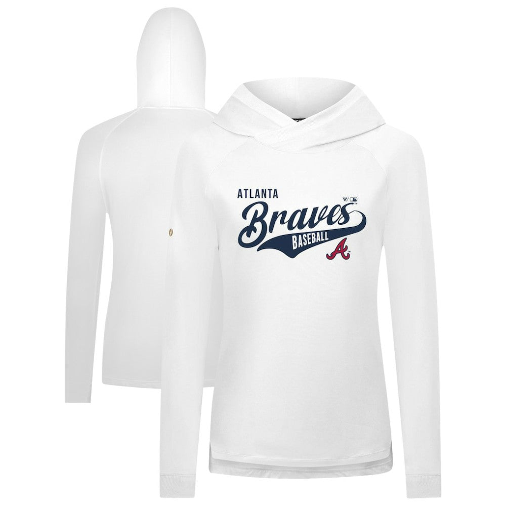 Atlanta Braves Levelwear Women's Slender Glide Raglan Hoodie for sale