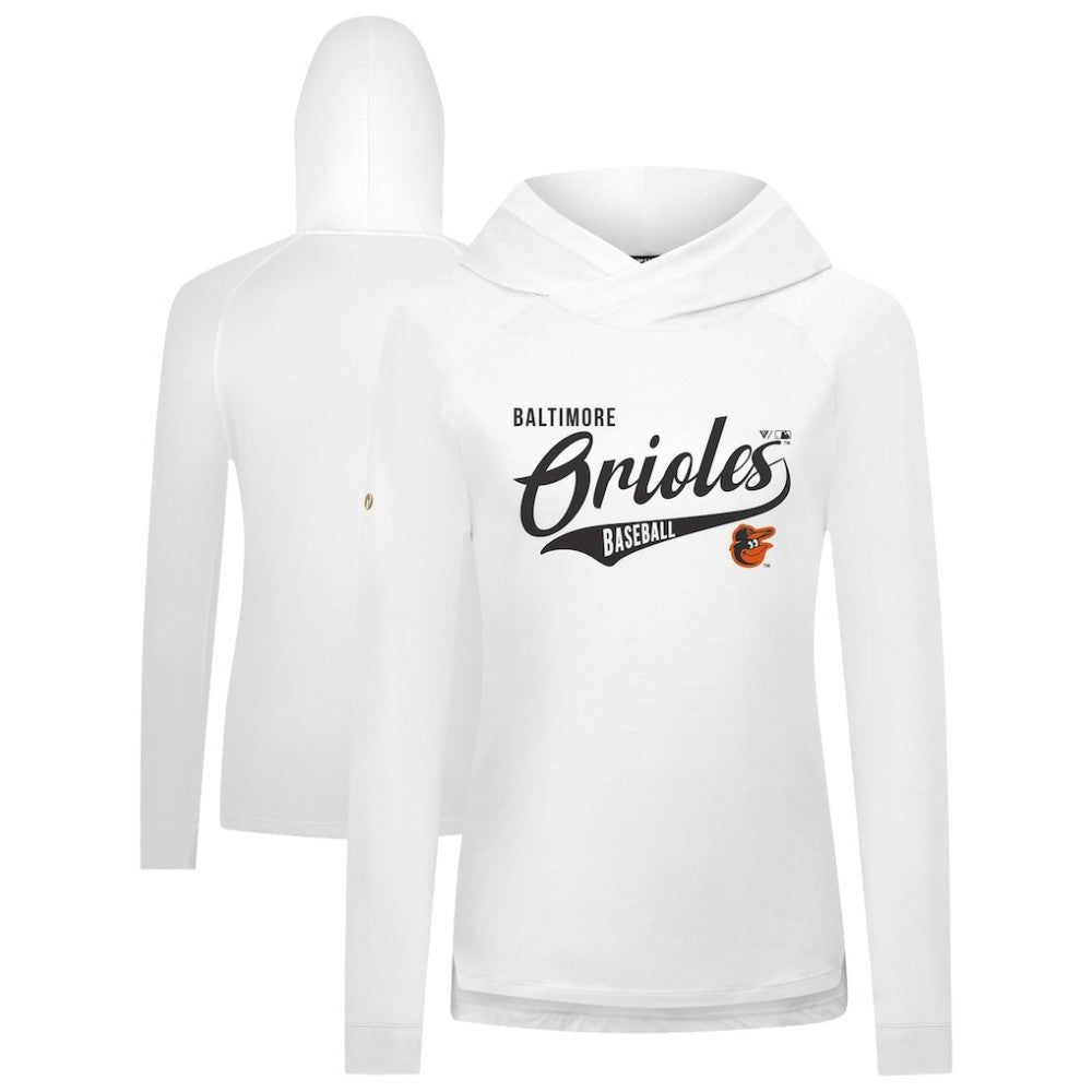 Baltimore Orioles Levelwear Women's Slender Glide Raglan Hoodie Discount