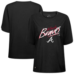 Atlanta Braves Levelwear Women's Bloom Sizzle T-Shirt Outlet