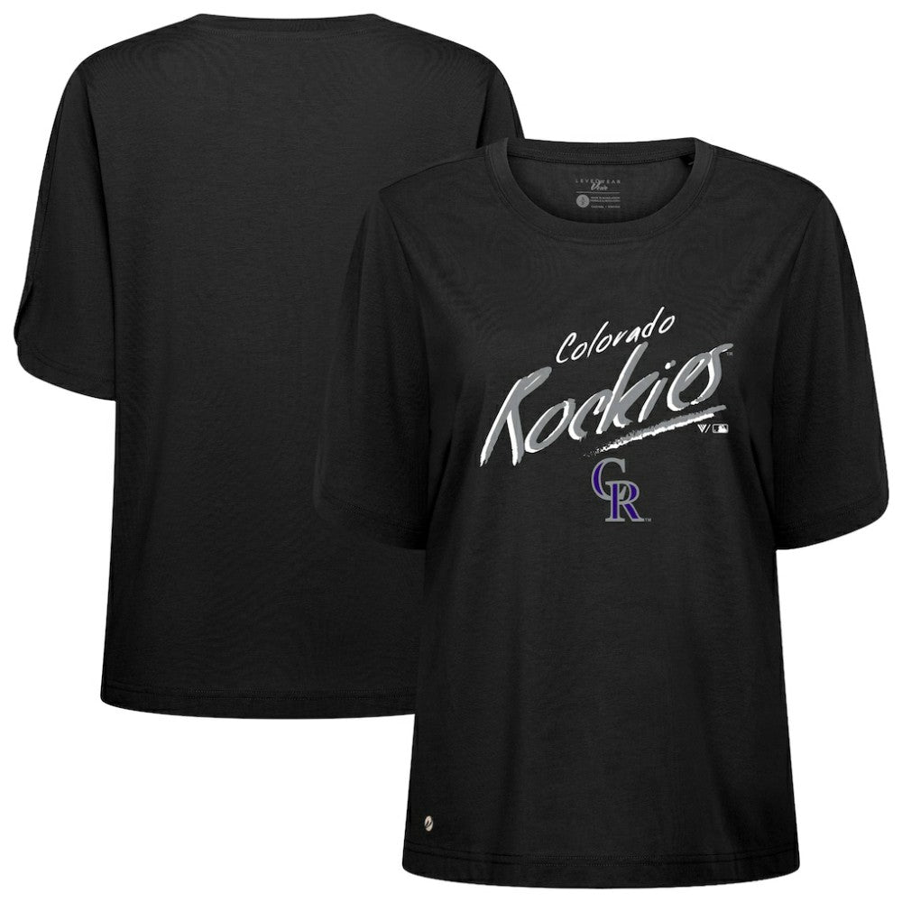 Colorado Rockies Levelwear Women's Bloom Sizzle T-Shirt Outlet