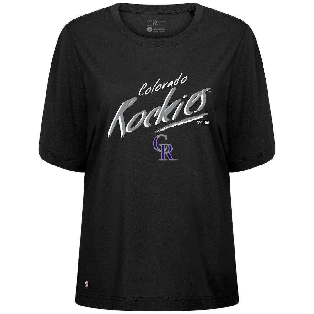Colorado Rockies Levelwear Women's Bloom Sizzle T-Shirt Outlet