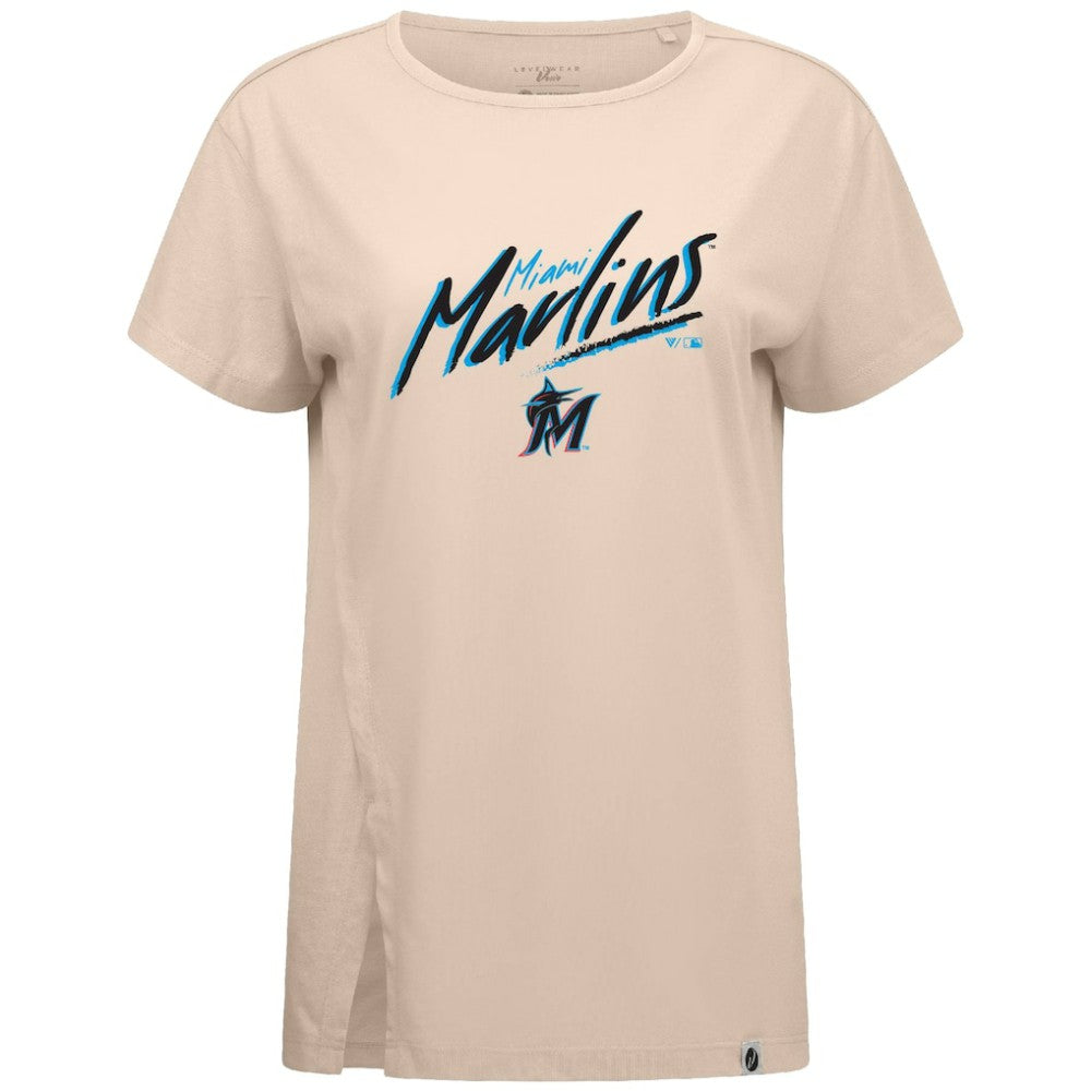 Miami Marlins Levelwear Women's Influx Sizzle T-Shirt Outlet