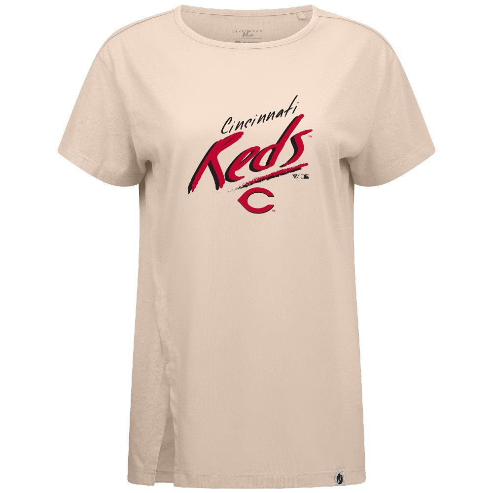 Cincinnati Reds Levelwear Women's Influx Sizzle T-Shirt Sale