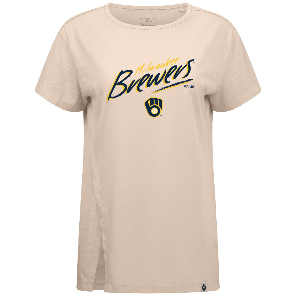 Milwaukee Brewers Levelwear Women's Influx Sizzle T-Shirt Near Me