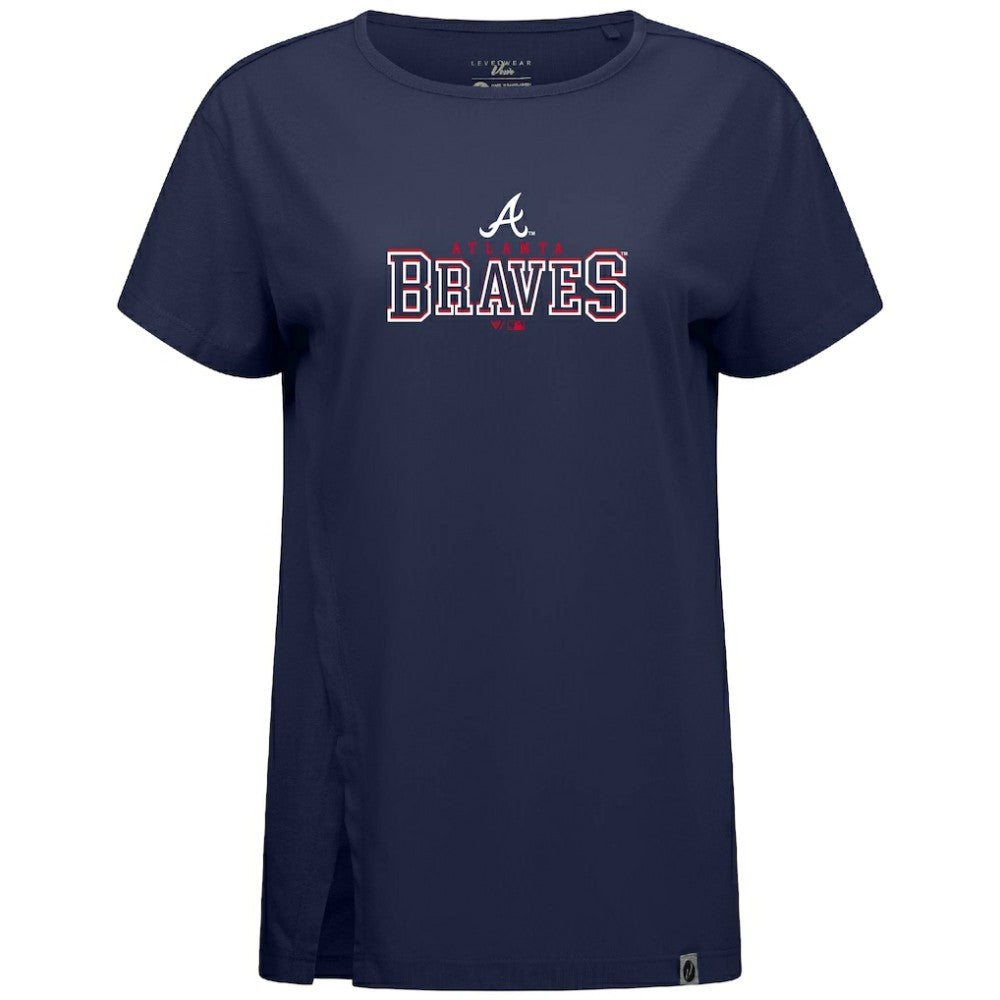 Atlanta Braves Levelwear Women's Influx Journey T-Shirt Discount