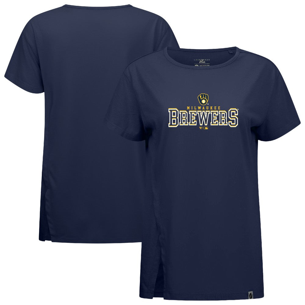 Milwaukee Brewers Levelwear Women's Influx Journey T-Shirt Outlet