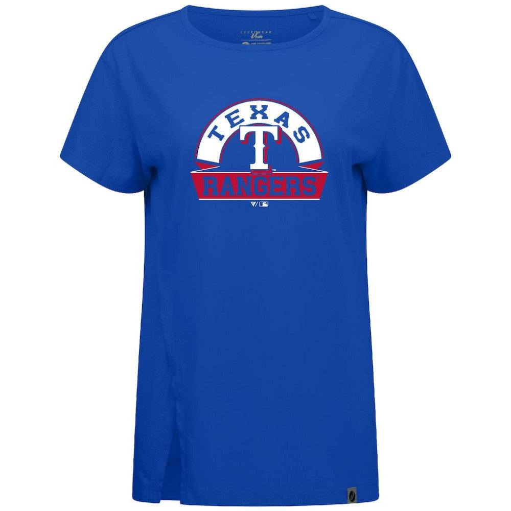 Texas Rangers Levelwear Women's Influx Banner Arch T-Shirt for sale