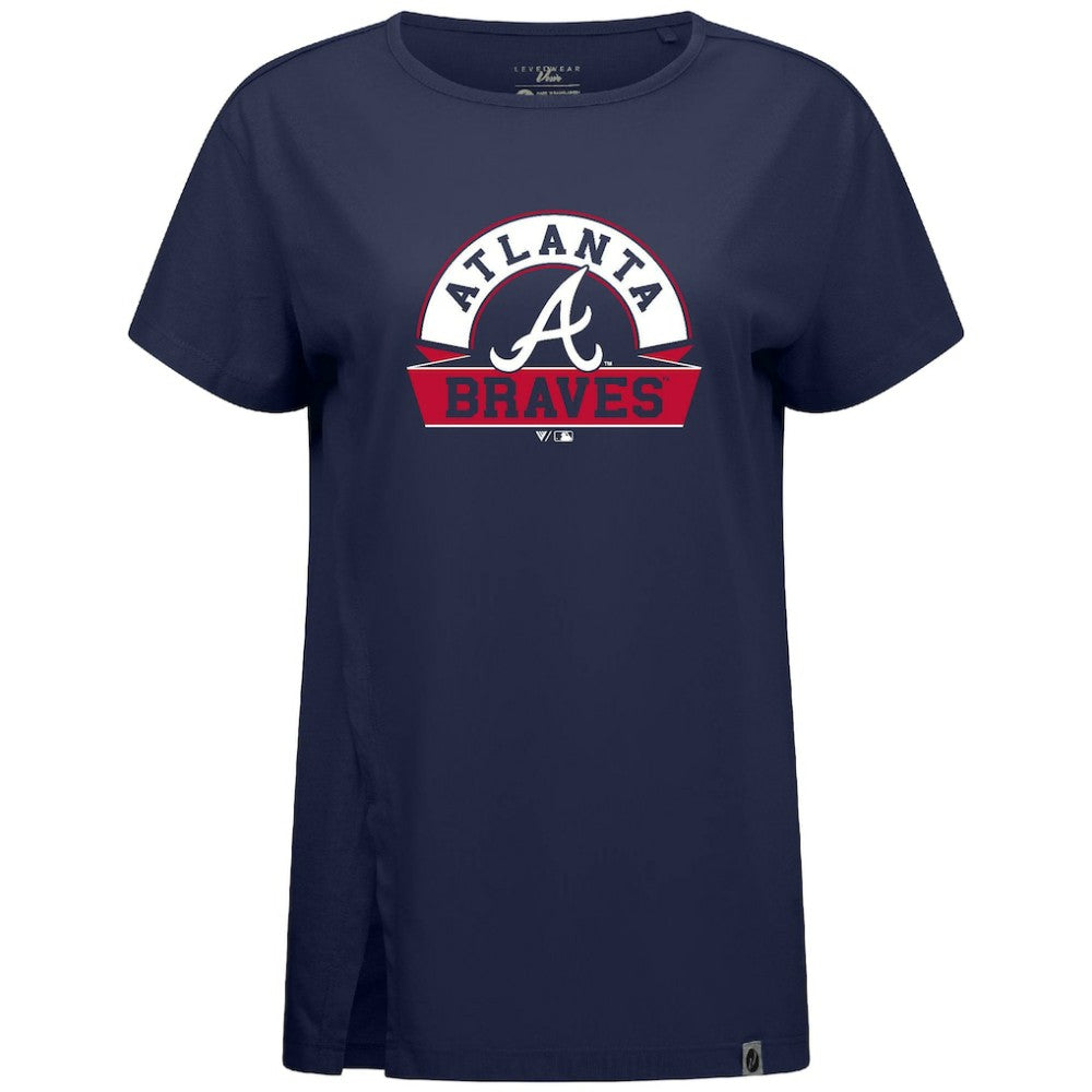 Atlanta Braves Levelwear Women's Influx Banner Arch T-Shirt for sale