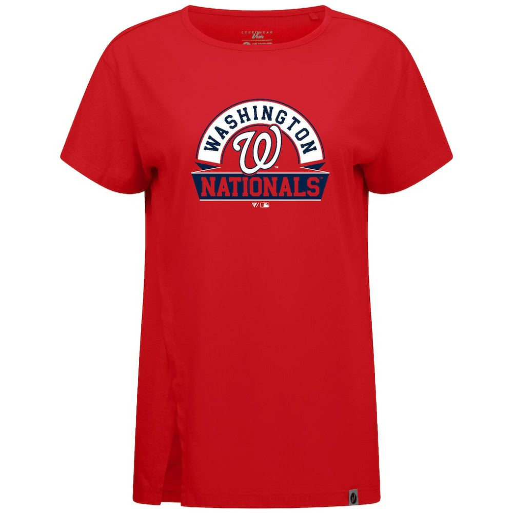 Washington Nationals Levelwear Women's Influx Banner Arch T-Shirt for sale