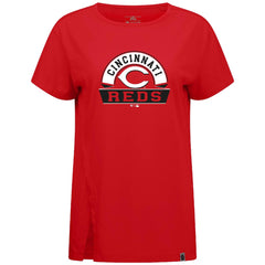 Cincinnati Reds Levelwear Women's Influx Banner Arch T-Shirt Outlet