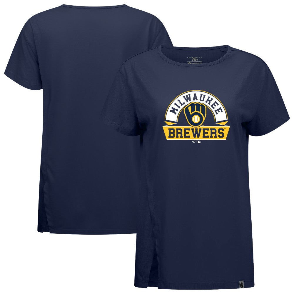 Milwaukee Brewers Levelwear Women's Influx Banner Arch T-Shirt Online