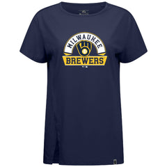 Milwaukee Brewers Levelwear Women's Influx Banner Arch T-Shirt Online