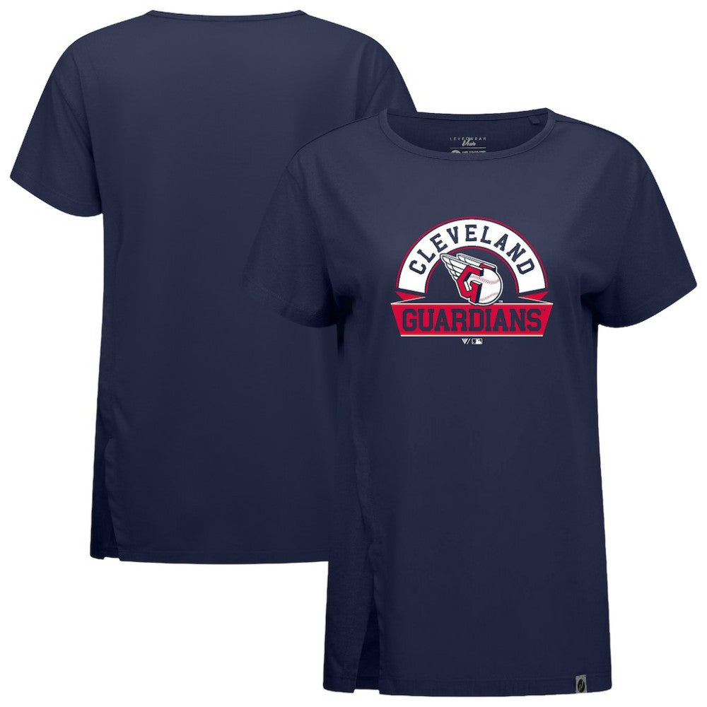 Cleveland Guardians Levelwear Women's Influx Banner Arch T-Shirt Discount