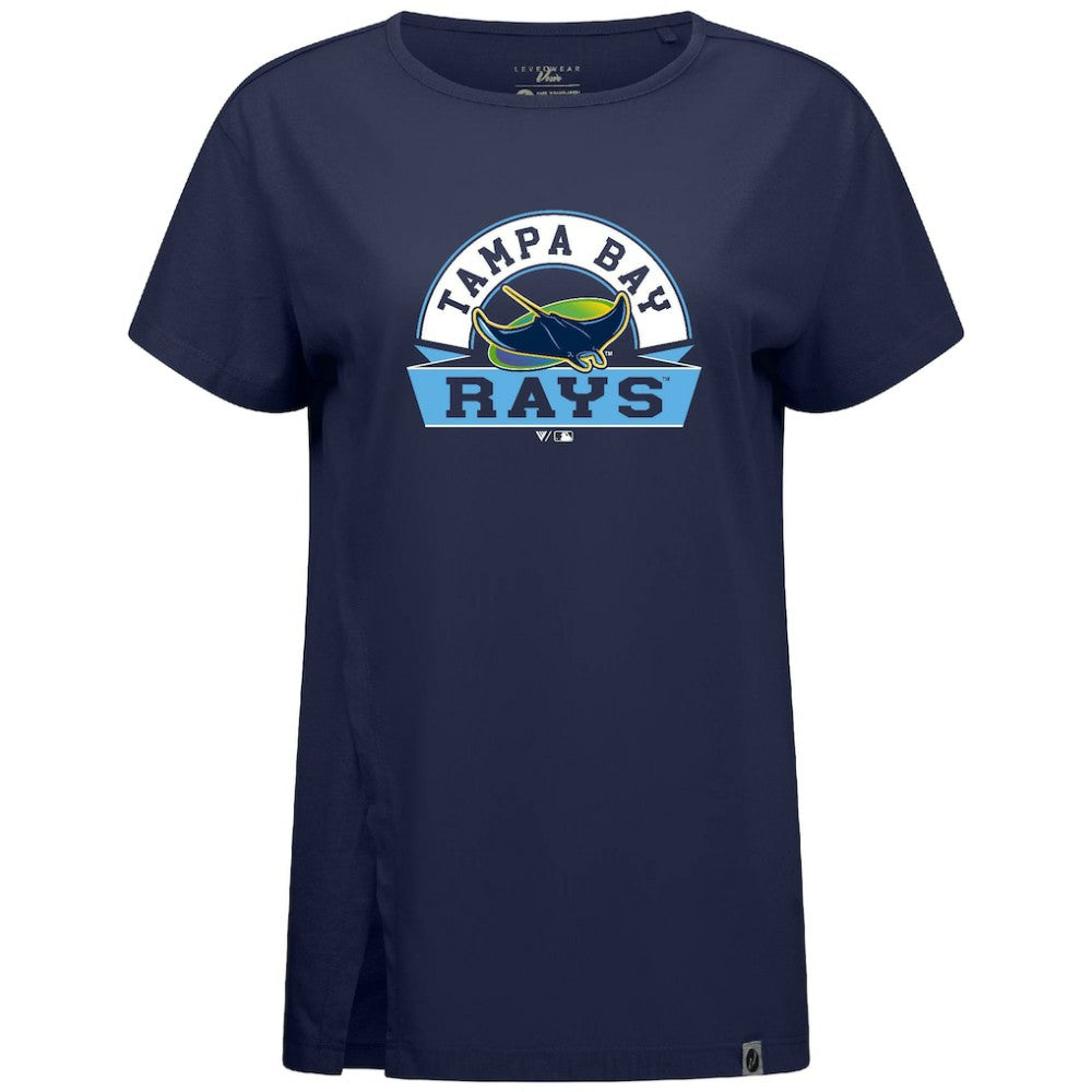 Tampa Bay Rays Levelwear Women's Influx Banner Arch T-Shirt Outlet
