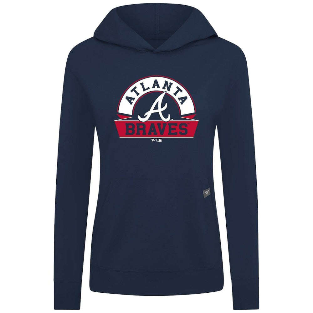 Atlanta Braves Levelwear Women's Relay Banner Arch Long Sleeve T-Shirt Hoodie for sale