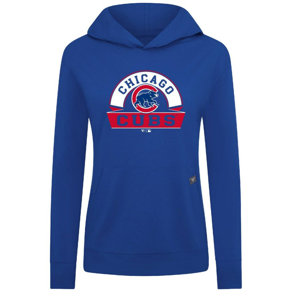 Chicago Cubs Levelwear Women's Relay Banner Arch Long Sleeve T-Shirt Hoodie Sale