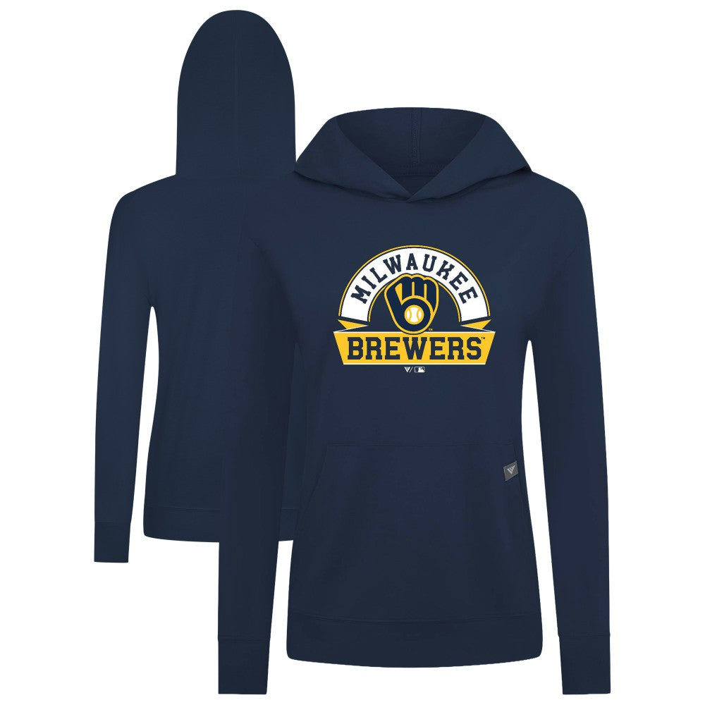 Milwaukee Brewers Levelwear Women's Relay Banner Arch Long Sleeve T-Shirt Hoodie Outlet