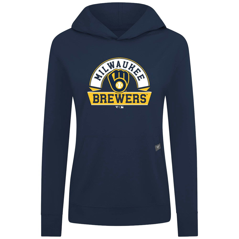 Milwaukee Brewers Levelwear Women's Relay Banner Arch Long Sleeve T-Shirt Hoodie Outlet