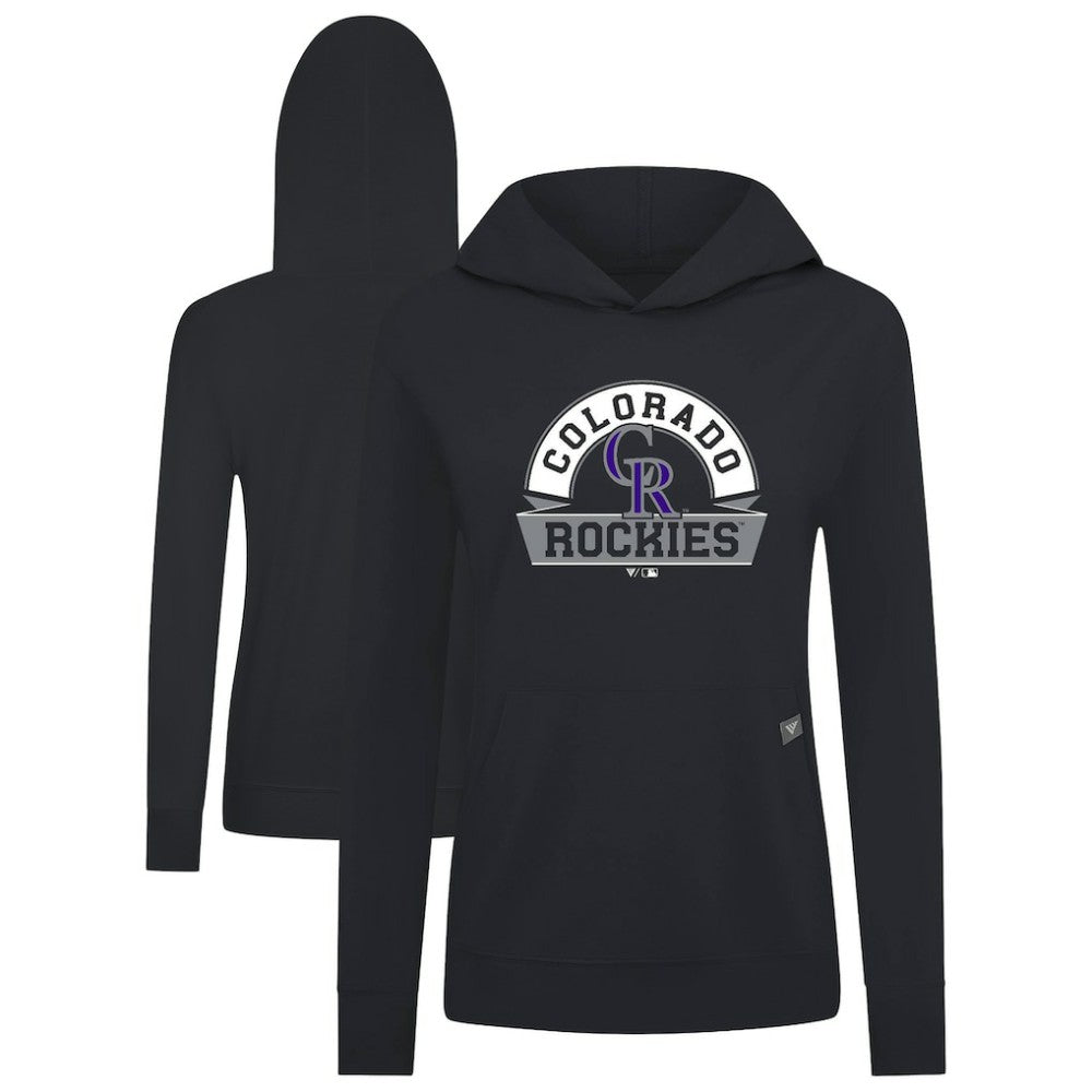 Colorado Rockies Levelwear Women's Relay Banner Arch Long Sleeve T-Shirt Hoodie for sale