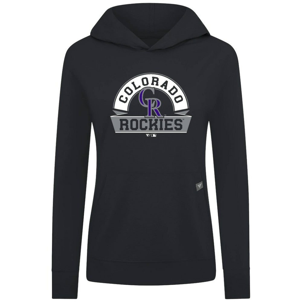 Colorado Rockies Levelwear Women's Relay Banner Arch Long Sleeve T-Shirt Hoodie for sale