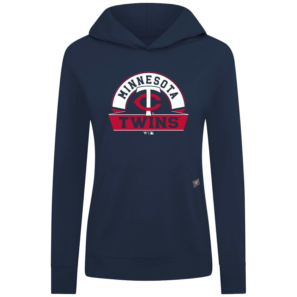 Minnesota Twins Levelwear Women's Relay Banner Arch Long Sleeve T-Shirt Hoodie Discount