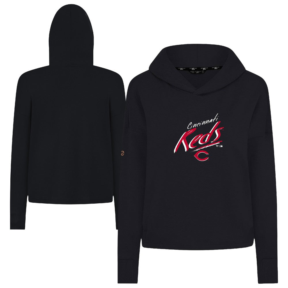Cincinnati Reds Levelwear Women's Sweet Sizzle Tri-Blend Hoodie for sale