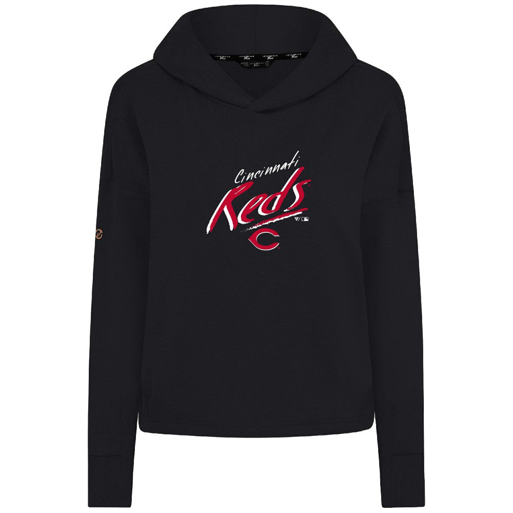 Cincinnati Reds Levelwear Women's Sweet Sizzle Tri-Blend Hoodie for sale