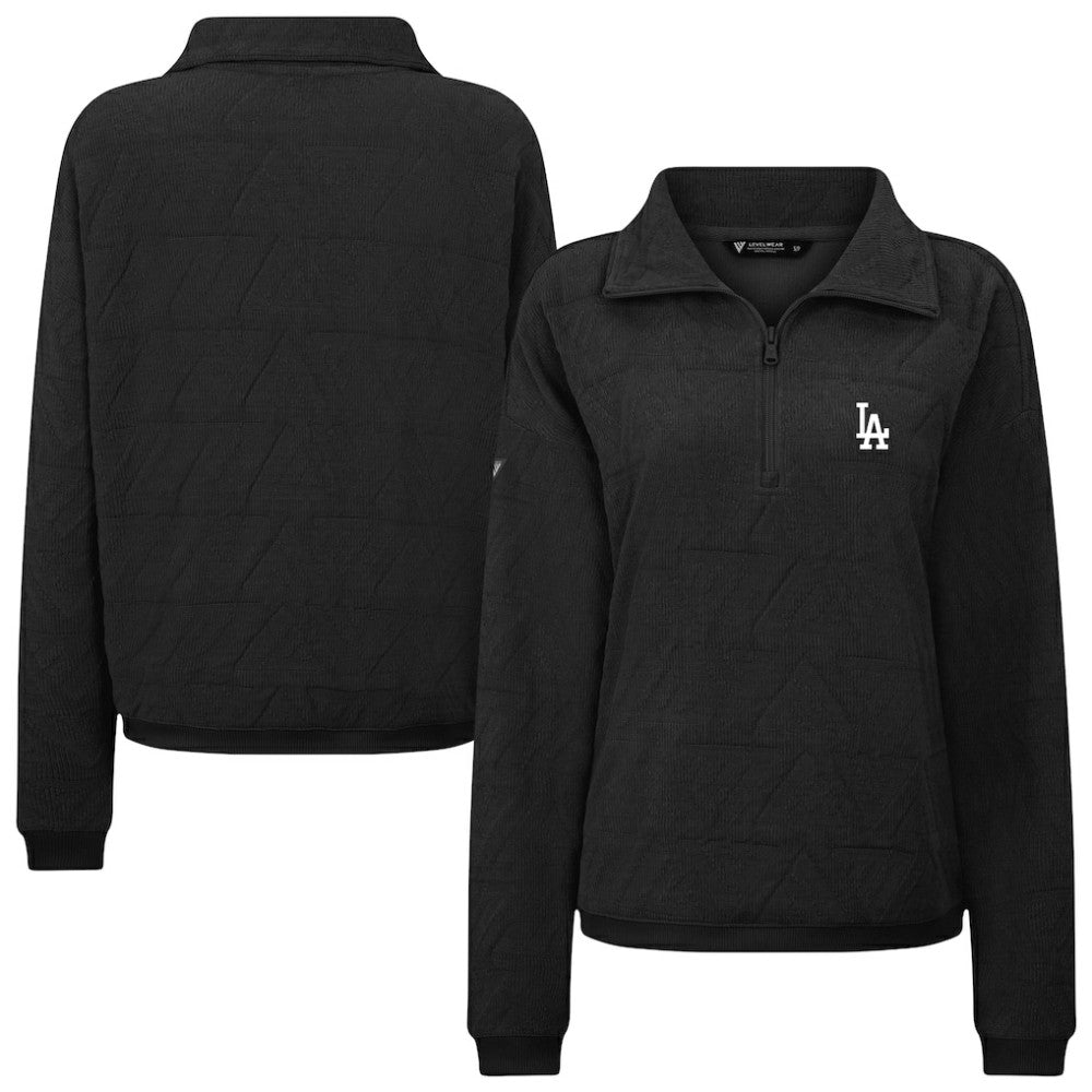 Los Angeles Dodgers Levelwear Women's Camden Insignia 2.0 Quarter-Zip Top Sale