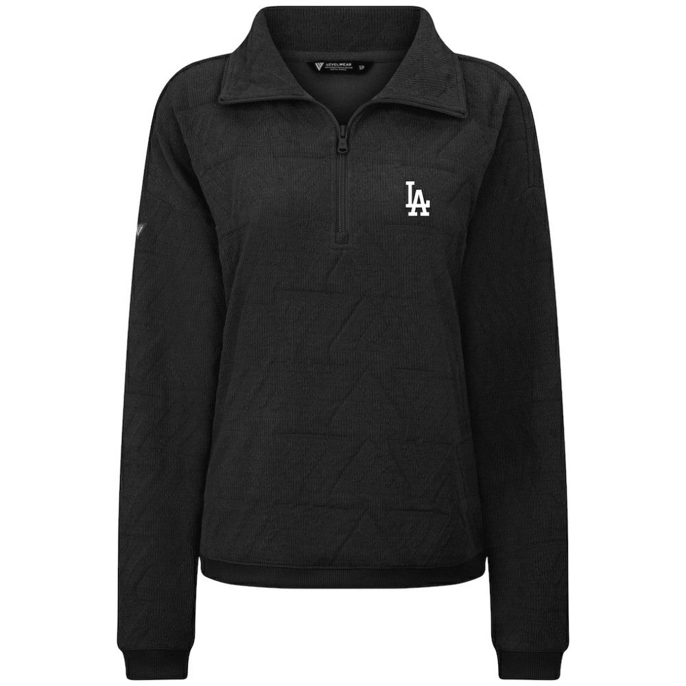 Los Angeles Dodgers Levelwear Women's Camden Insignia 2.0 Quarter-Zip Top Sale