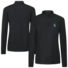 Seattle Mariners Levelwear Women's Upright Insignia 2.0 Quarter-Zip Tri-Blend Top for sale