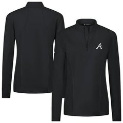 Atlanta Braves Levelwear Women's Upright Insignia 2.0 Quarter-Zip Tri-Blend Top Online