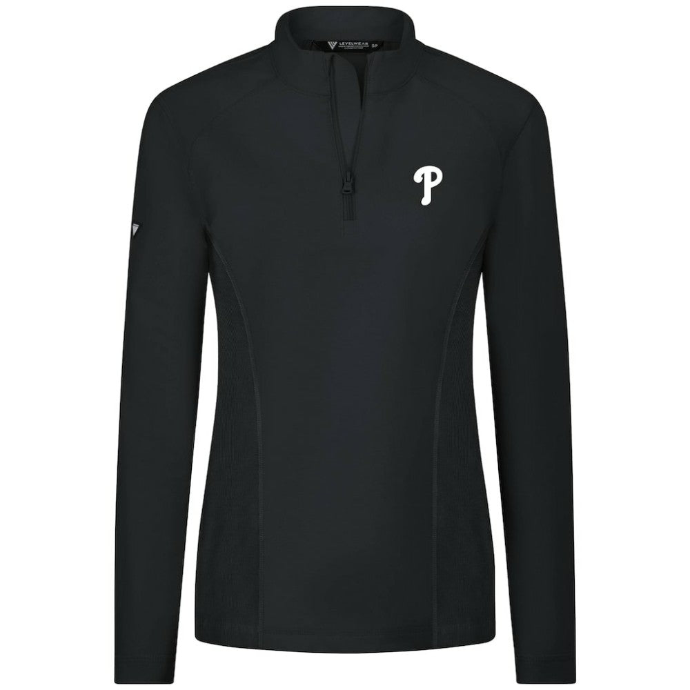 Philadelphia Phillies Levelwear Women's Upright Insignia 2.0 Quarter-Zip Tri-Blend Top Online