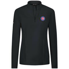 Chicago Cubs Levelwear Women's Upright Insignia 2.0 Quarter-Zip Tri-Blend Top for sale