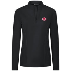 Cincinnati Reds Levelwear Women's Upright Insignia 2.0 Quarter-Zip Tri-Blend Top Outlet