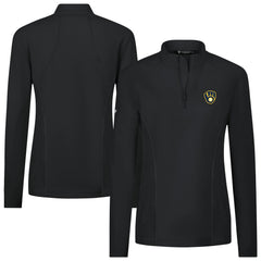 Milwaukee Brewers Levelwear Women's Upright Insignia 2.0 Quarter-Zip Tri-Blend Top for sale