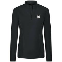 New York Yankees Levelwear Women's Upright Insignia 2.0 Quarter-Zip Tri-Blend Top Outlet