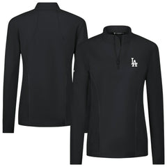 Los Angeles Dodgers Levelwear Women's Upright Insignia 2.0 Quarter-Zip Tri-Blend Top Sale