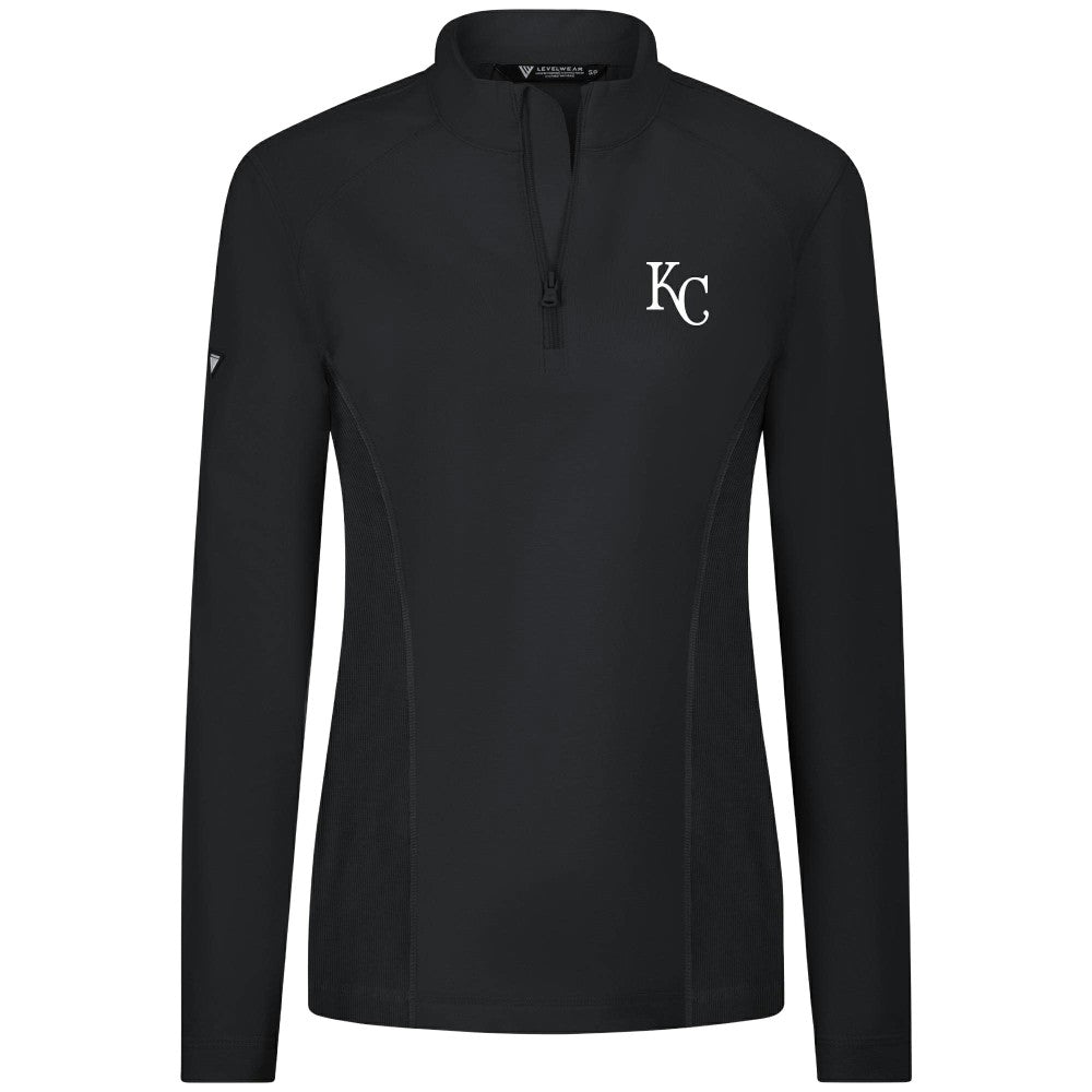 Kansas City Royals Levelwear Women's Upright Insignia 2.0 Quarter-Zip Tri-Blend Top Near Me