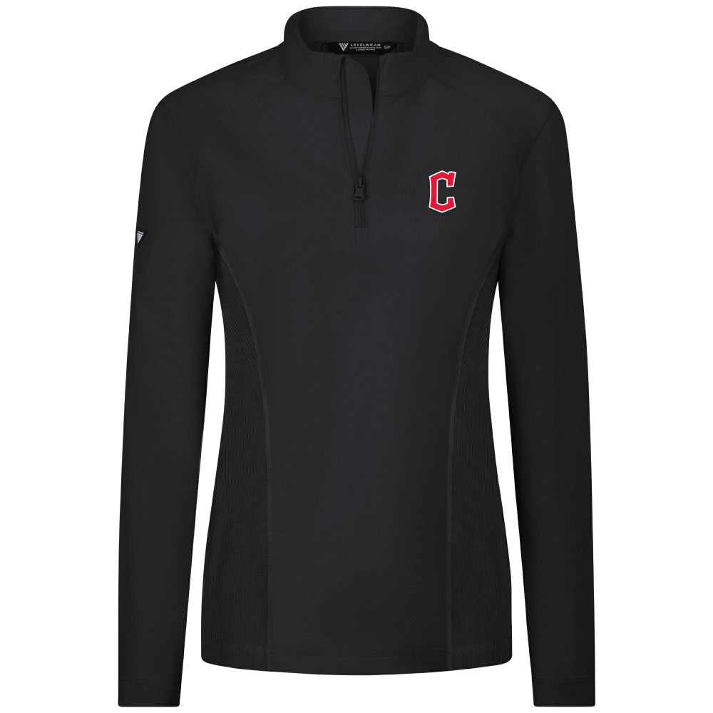 Cleveland Guardians Levelwear Women's Upright Insignia 2.0 Quarter-Zip Tri-Blend Top Near Me