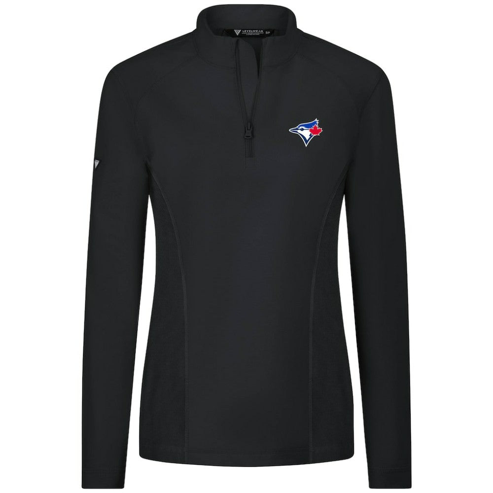 Toronto Blue Jays Levelwear Women's Upright Insignia 2.0 Quarter-Zip Tri-Blend Top Online