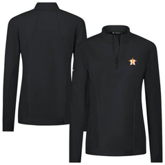 Houston Astros Levelwear Women's Upright Insignia 2.0 Quarter-Zip Tri-Blend Top Sale